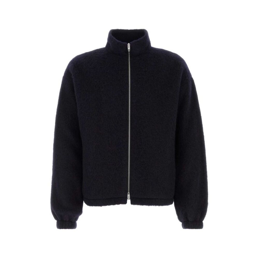 Jil Sander Men Midnight Blue Wool Blend Sweatshirt